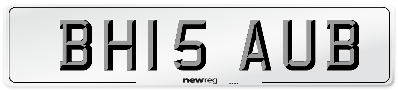 BH15 AUB Number Plate from New Reg